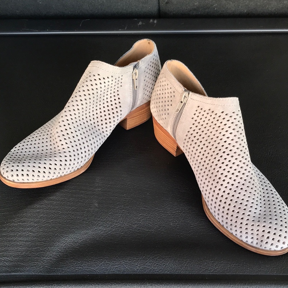 Lucky Brand Suede Perforated Booties